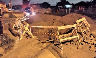 Sanep inicia recuperação de pontilhão na rua Santa Clara