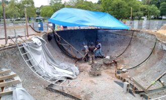 CONCRETAGEM  : Avançam as obras da nova pista de skate
