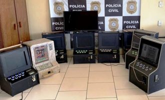 POLÍCIA CIVIL : Apreensão de máquinas caça-níqueis em Morro Redondo