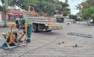 Unimed Pelotas inicia manutenção da academia ao ar livre do Laranjal