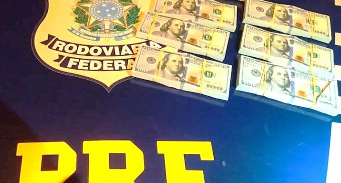 POLÍCIA RODOVIÁRIA : Apreensão de US$70 mil