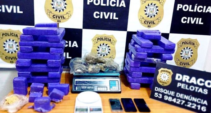 POLÍCIA CIVIL  : DRACO flagra dupla com  drogas no bairro Areal