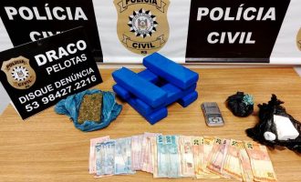 Apreensão de maconha e cocaína