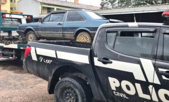 POLÍCIA CIVIL :  Homem é flagrado com carro  que havia sido furtado em Bagé