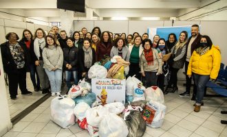 Mobilização de servidores arrecada mais de 900 itens de agasalhos
