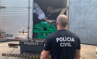 Polícia Civil realiza incineração de 10 toneladas de entorpecentes