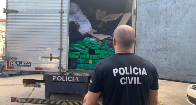 Polícia Civil realiza incineração de 10 toneladas de entorpecentes