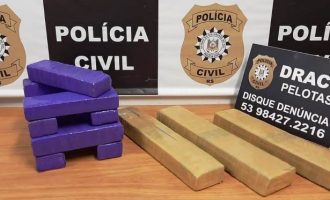 Polícia apreende adolescente  com dez quilos de maconha