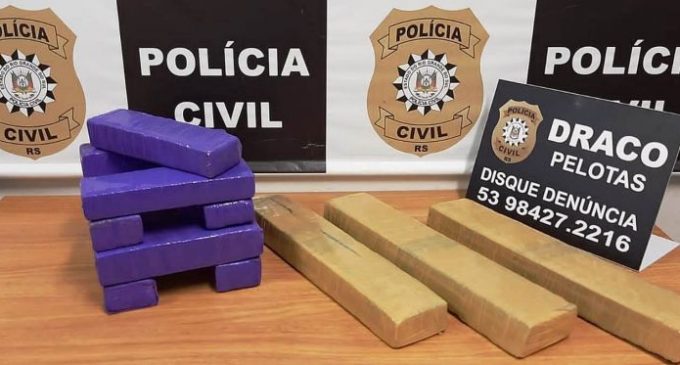 Polícia apreende adolescente  com dez quilos de maconha