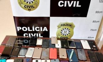 Polícia Civil apreende 40 celulares sem procedência