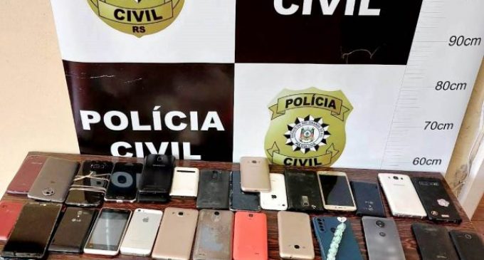 Polícia Civil apreende 40 celulares sem procedência