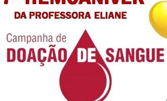 HEMOCENTRO :  Aniversário com doação de sangue