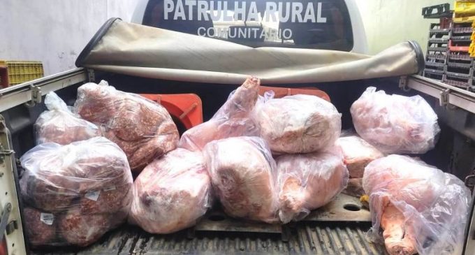 CRPO/SUL  : Operação apreende meia  tonelada de carne