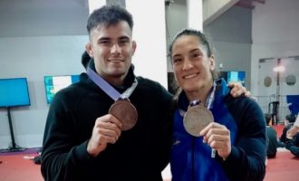 Gaúcha Mayra Aguiar e Rafael Macedo são bronze no World Masters de Judô