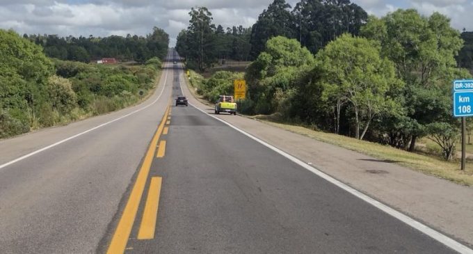 Ecosul anuncia tráfego intercalado para obra na BR-392 em Canguçu