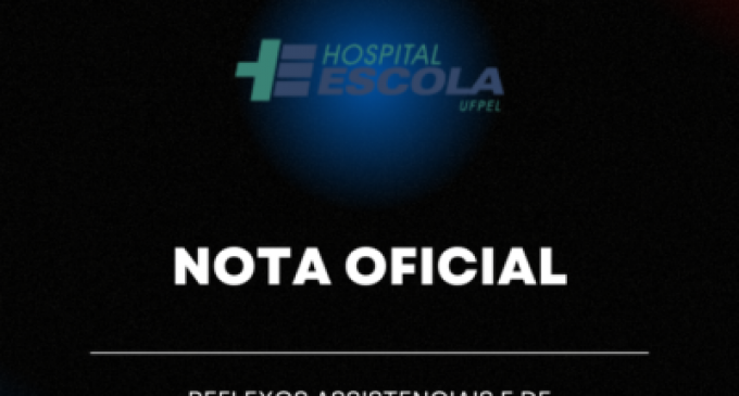 Nota do Hospital Escola da UFPel – Reflexos em assistência e ensino pela insuficiência de anestesistas