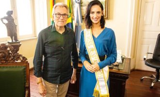 Idemar recebe Miss Universo Pelotas