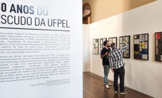 Exposição celebra o cinquentenário do desenho do escudo da UFPel