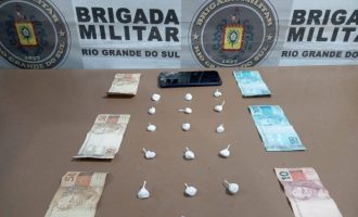 Força Tática do 4°BPM prende homem por tráfico de entorpecentes em Pelotas