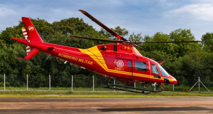 Estado entrega o primeiro helicóptero da história do Corpo de Bombeiros Militar