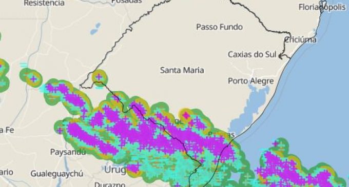 Semana com temporais no RS