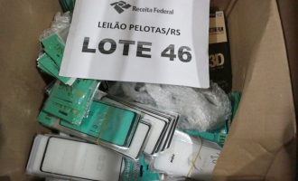 Receita Federal em Pelotas arrecada R$ 827 mil no 3º Leilão Eletrônico de Mercadorias Apreendidas de 2023