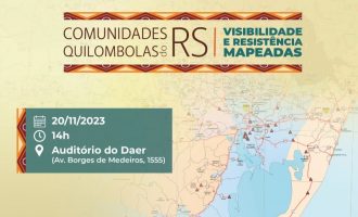 Comunidades quilombolas são incluídas no Mapa Rodoviário Interativo do Rio Grande do Sul