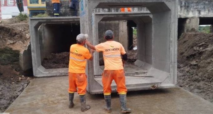 Duplicação do pontilhão da Francisco Caruccio está em andamento