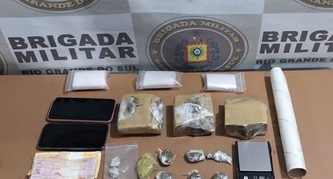 Brigada Militar realiza prisão por tráfico de droga em Pelotas