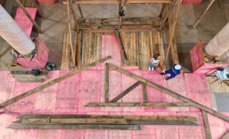 Obra da Igreja do Porto resgata técnicas construtivas originais