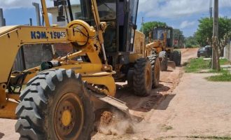 Recuperação de ruas não pavimentadas continua nos bairros