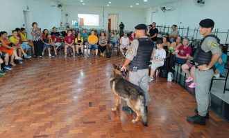 Canil da Brigada Militar apoia evento da ASPRA em Pelotas
