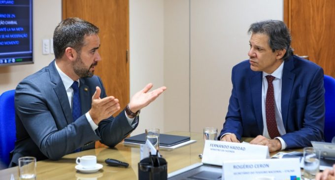 Em reunião com Haddad, Eduardo reforça pleitos por ajustes na cobrança da dívida com a União