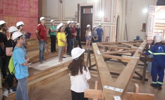 Alunos da UCPel participam do processo restaurativo da Igreja do Porto