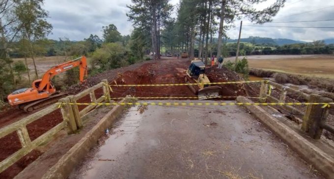 Ecosul e parceiros iniciam trabalho de reconstrução de pontes atingidas pelas cheias no RS