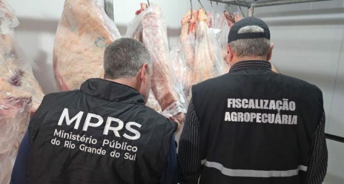 Canguçu: MPRS apreende 700 kg de carne imprópria para consumo