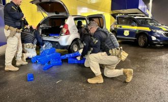 PRF prende traficante transportando mais de 200 Kg de drogas em Rio Grande