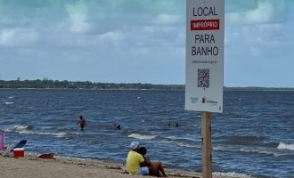 Segundo boletim de balneabilidade mantém Laranjal com 5 pontos impróprios para banho