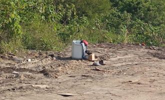 Um dia depois da limpeza, área já recebe descarte irregular