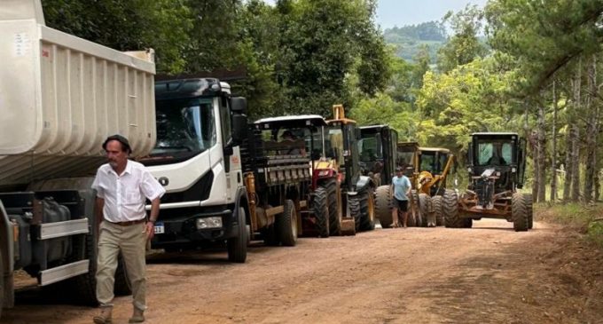 Cerrito Alegre recebe recuperação de 95 quilômetros de estradas