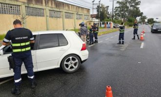 Operação de trânsito na Avenida Salgado Filho