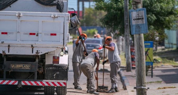 Mutirão de limpeza na região do bairro Dunas