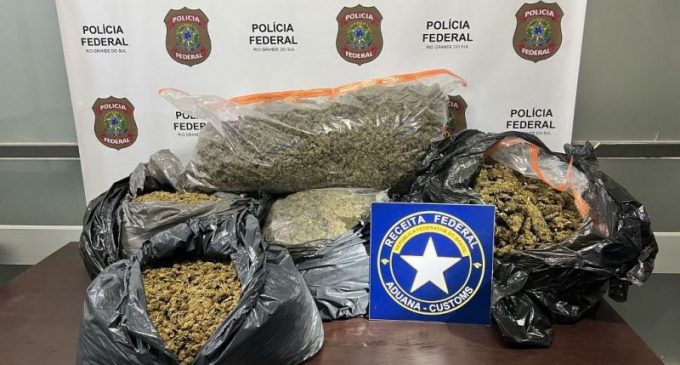 Receita Federal e Polícia Federal apreendem 32 Kg de Skunk no Taim