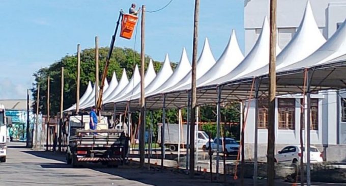 Passarela do Carnaval de Pelotas está quase pronta