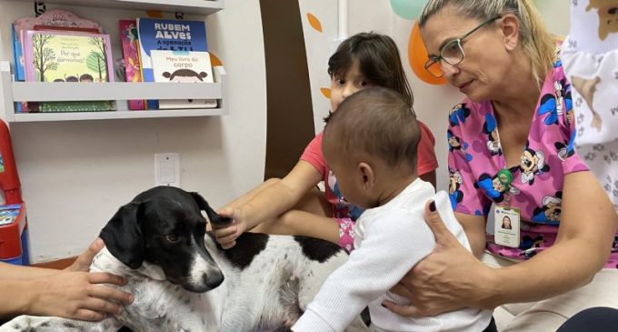 Projeto de Pet Terapia promove interação com animais no HE-UFPel