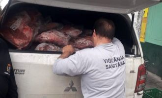 Vigilância apreende mais de 600 quilos de carne