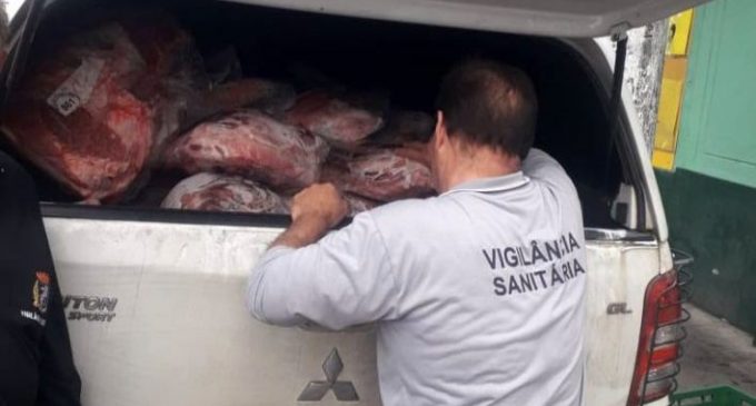 Vigilância apreende mais de 600 quilos de carne