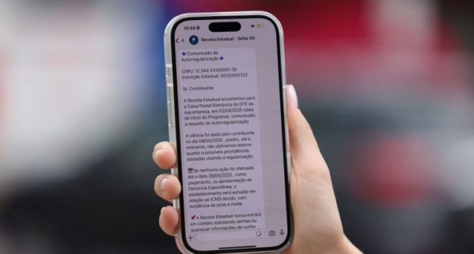 Receita Estadual começa a usar WhatsApp para enviar alertas a empresas e cidadãos