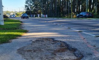 Ciclofaixa da Av. Adolfo Fetter apresenta condições críticas e preocupa ciclistas