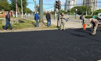 Prefeitura continua a requalificação na rótula do BIG